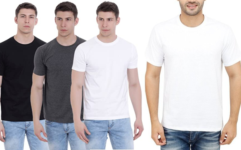 Plain T Shirt Manufacturers | Plain T Shirt Suppliers Delhi India